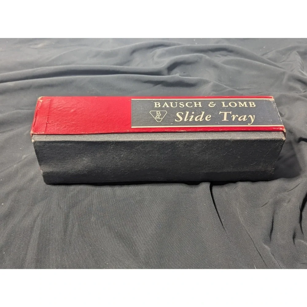 VTG Bausch & Lomb 35mm Slide Tray 40 Capacity w/ Box Vintage Photography Storage